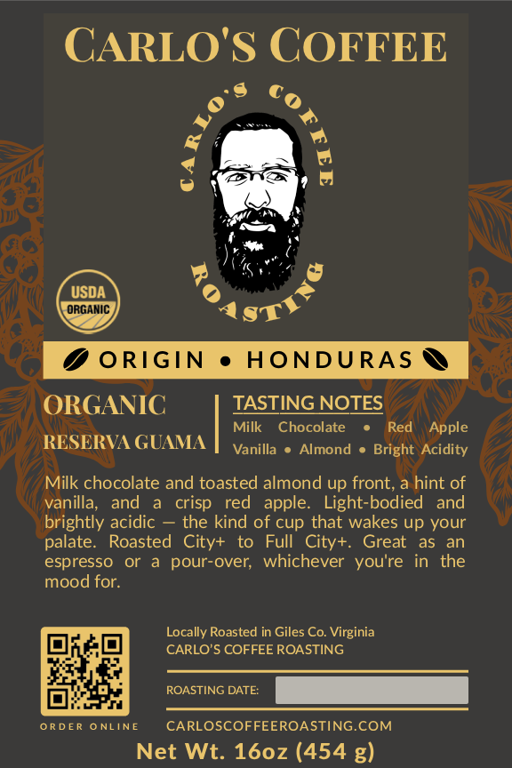 Honduras Organic Reserva Guama Danta