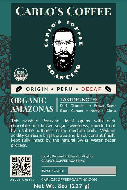 Peru Amazonas Organic SWP Decaf