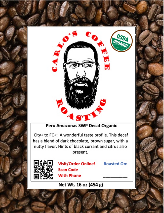 Peru Amazonas Organic SWP Decaf